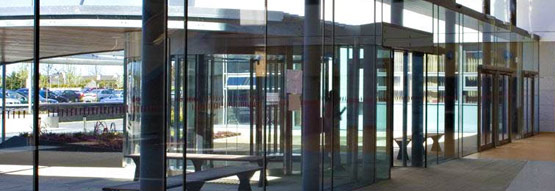 Central Glass Commercial Entrance Way